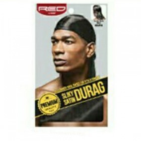 Red by Kiss Man Silky Satin Durag Black HDUP01